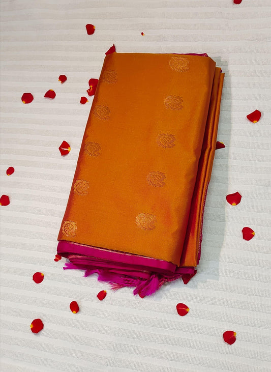 Mango Yellow with Dark Pink Colour