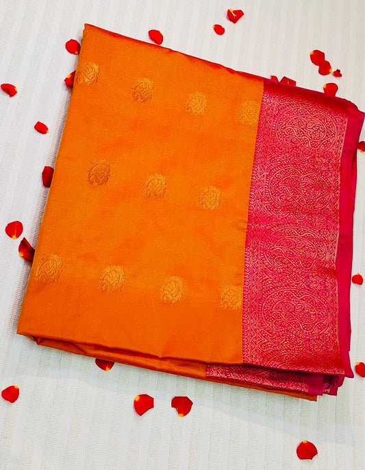 Mango Yellow with Dark Pink Colour