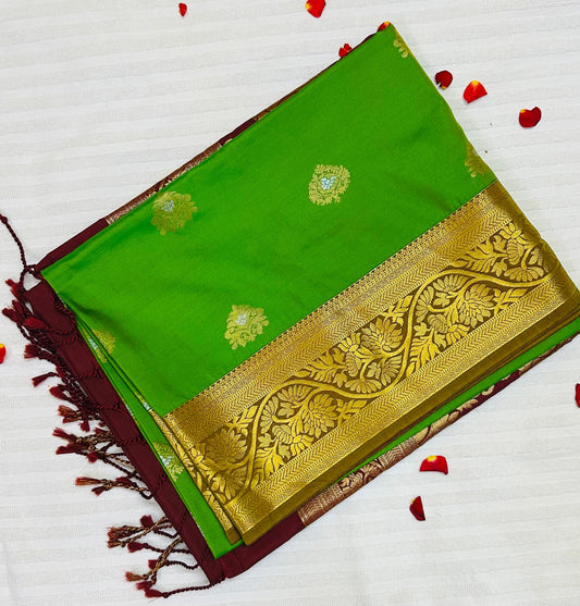 Green and maroon